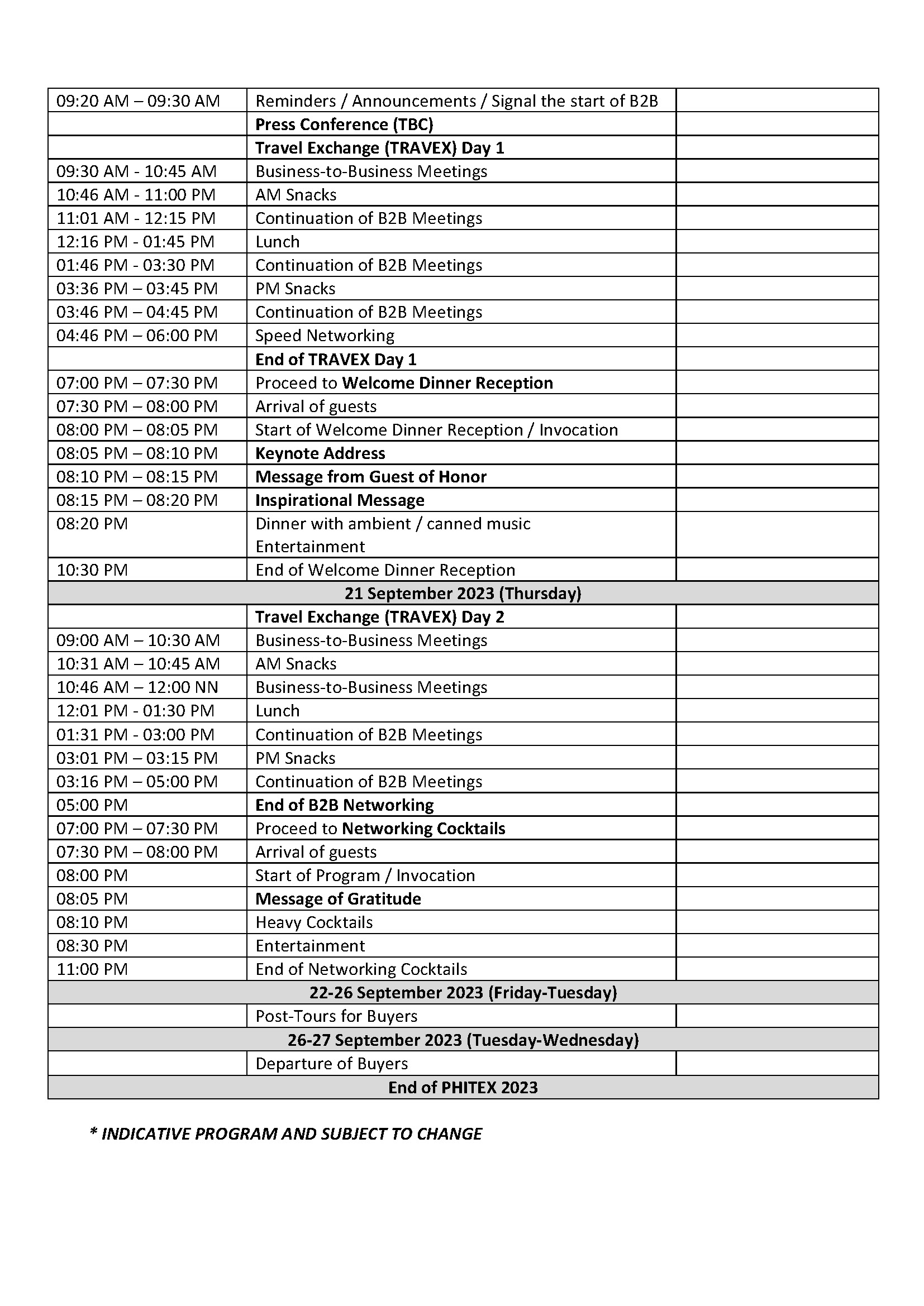 Philippine Travel Exchange (PHITEX) 2023 | PHITEX